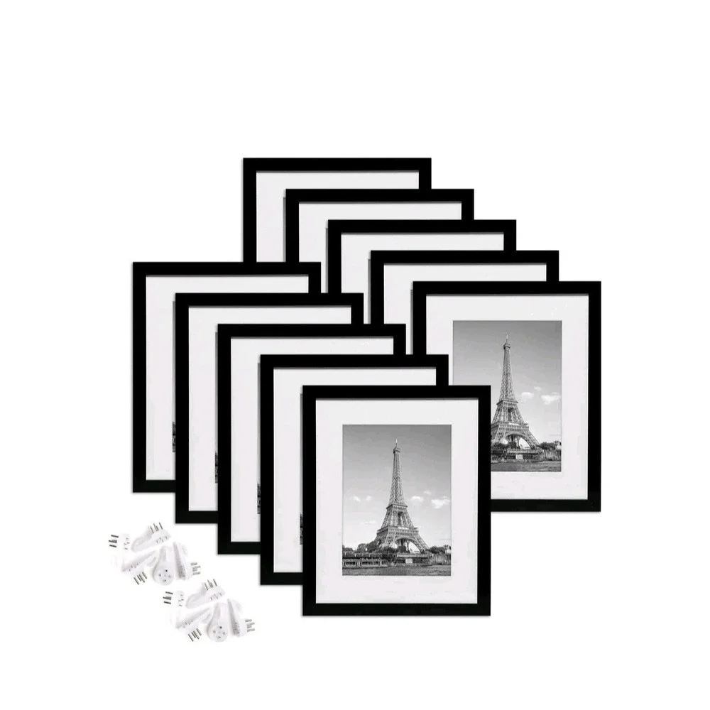 8X10 Picture Frame Set of 10 Display Pictures 8X10  Multi Photo Frames Collage